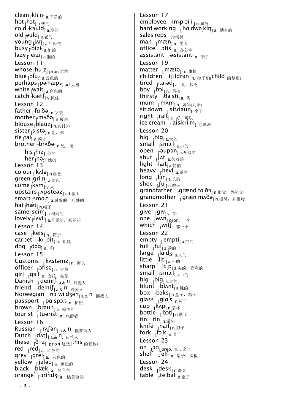 新概念英语全单词表(带音标)_第2页