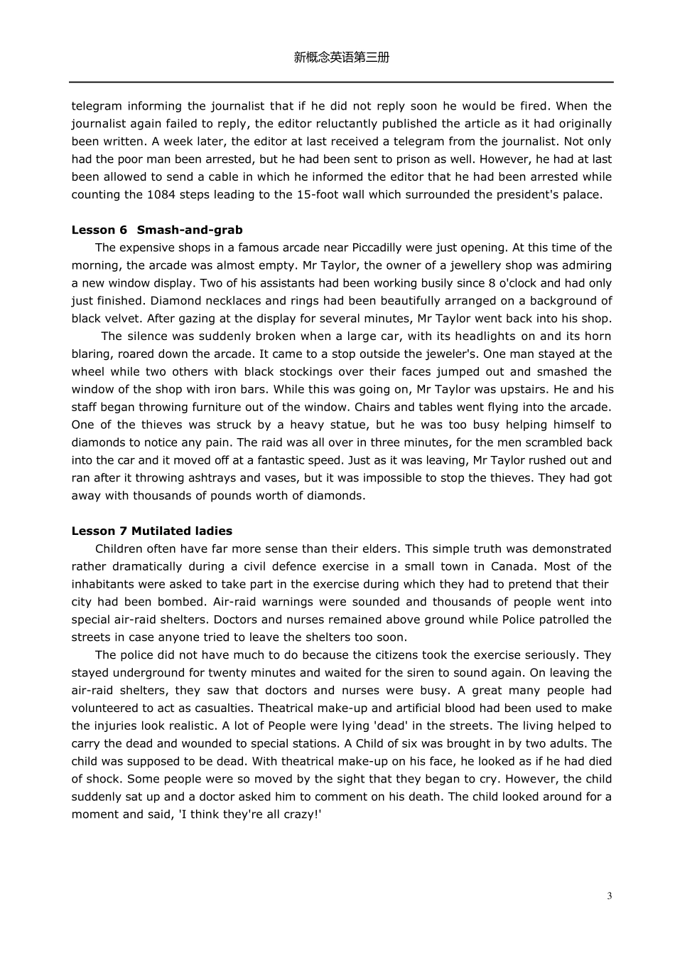 新概念英语第三册课文+翻译_第3页