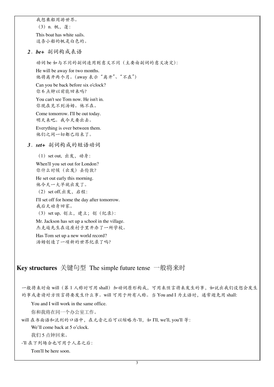 新概念英语第二册第12课(包含课文、练习)_第3页