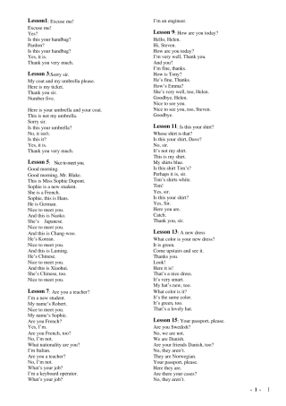 新概念英语课文全四册打印版