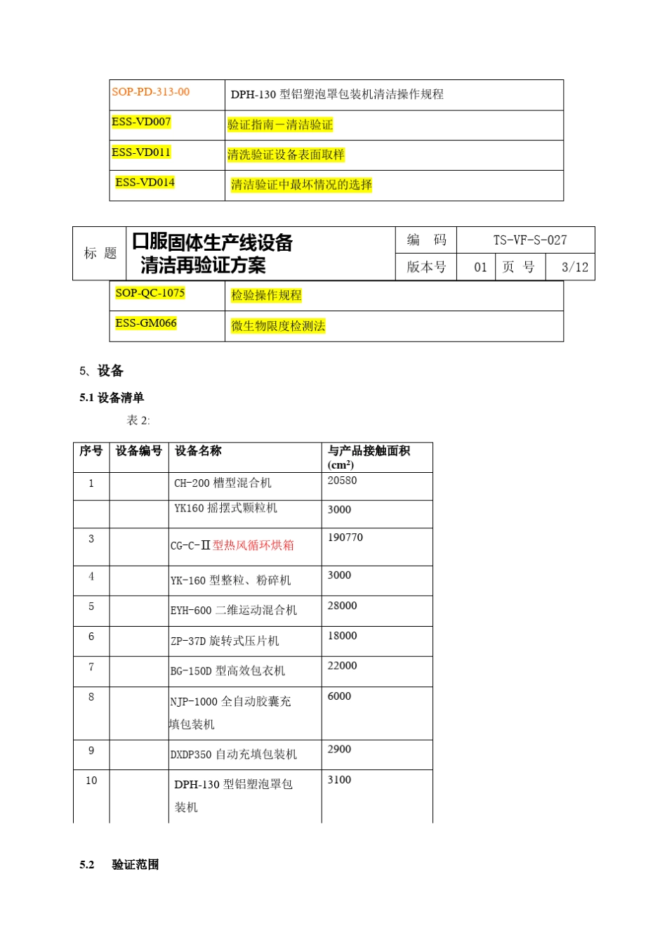 新版GMP设备清洁验证方案_第3页