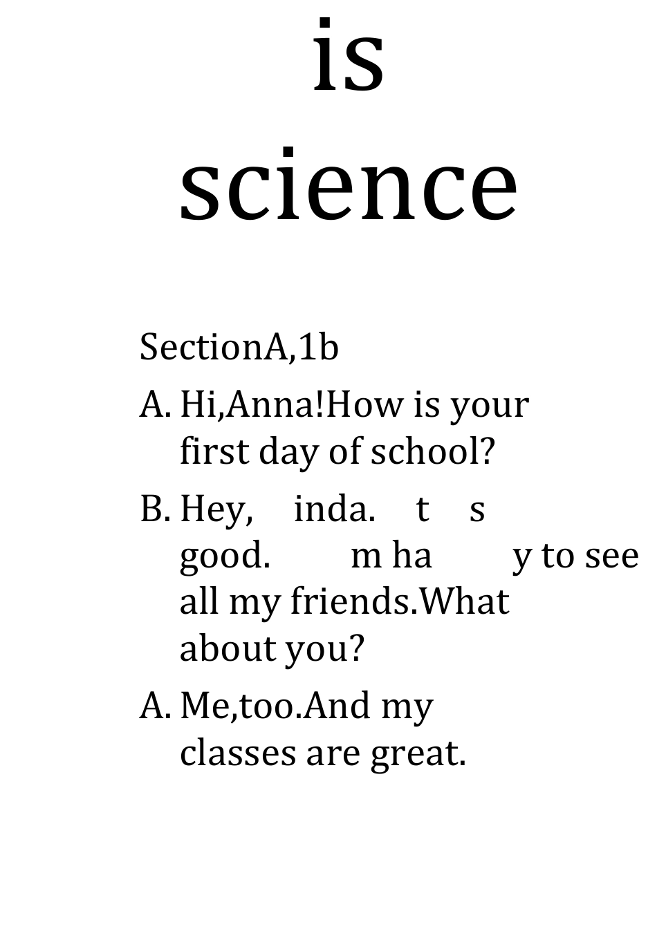 新版七年级英语上册Unit9课文录音文本_第2页