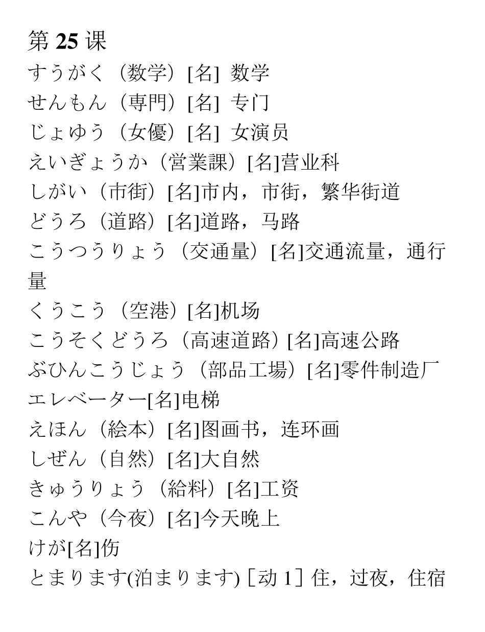 新版中日交流标准日本语单词下册6寸pdf_第1页