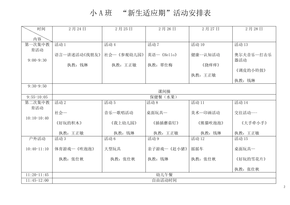 新生适应周活动方案_第2页