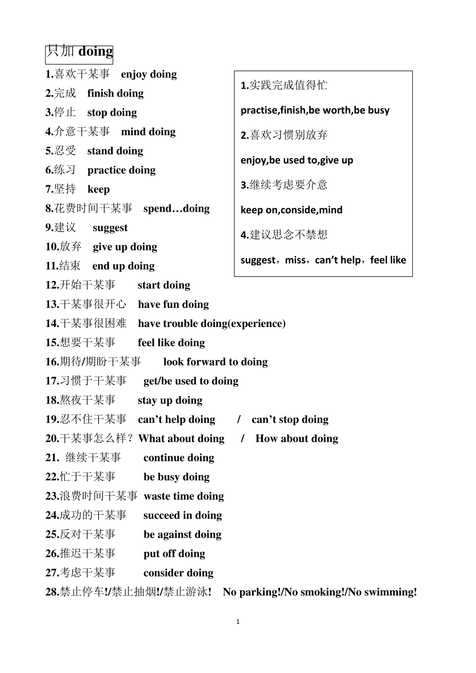 新目标九年级英语固定搭配总结_第1页