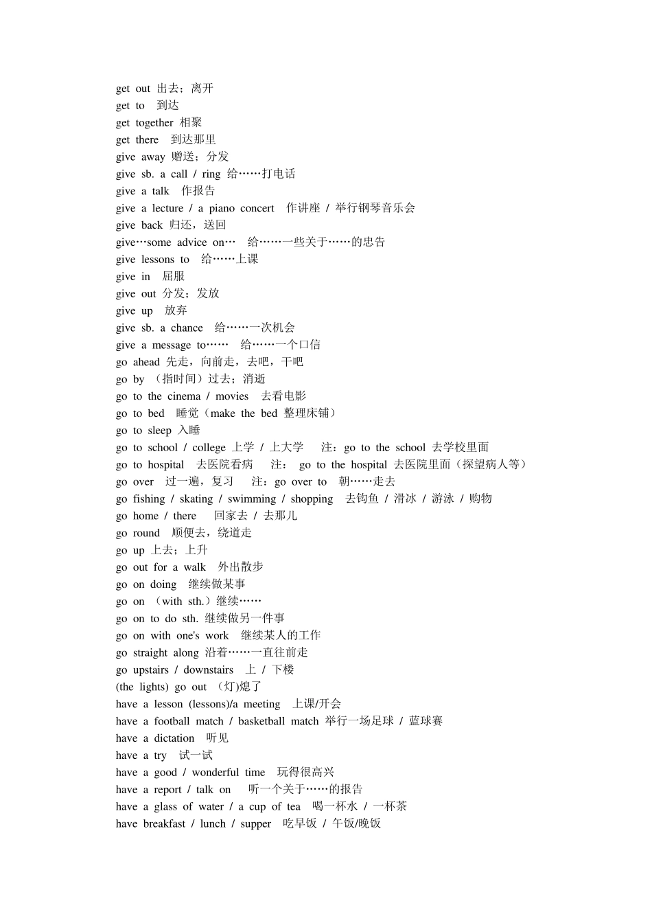 新目标初中英语词组总汇_第3页