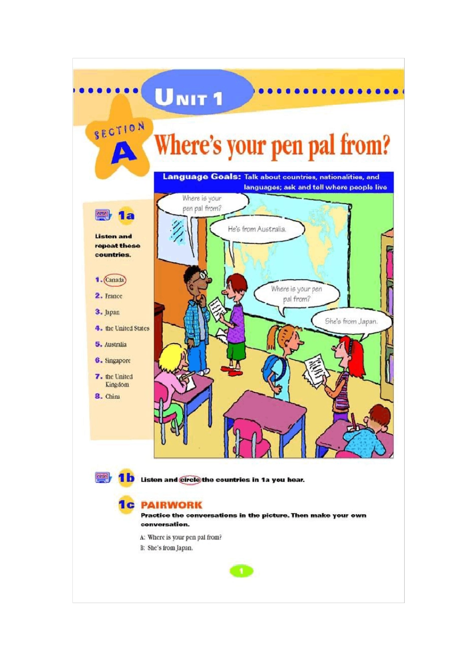 新目标英语七年级下册教材电子书Unit1_第1页