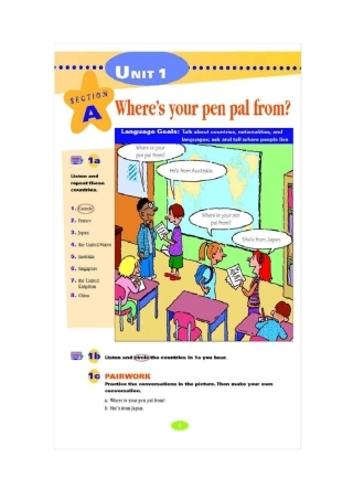 新目标英语七年级下册教材电子书Unit1