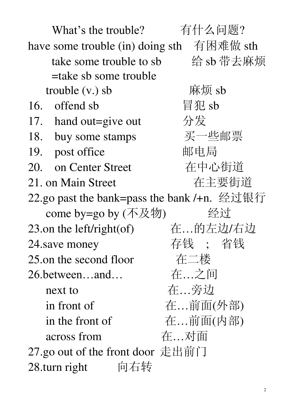 新目标英语九年级第十二单元重点单词短语和语法小结_第2页