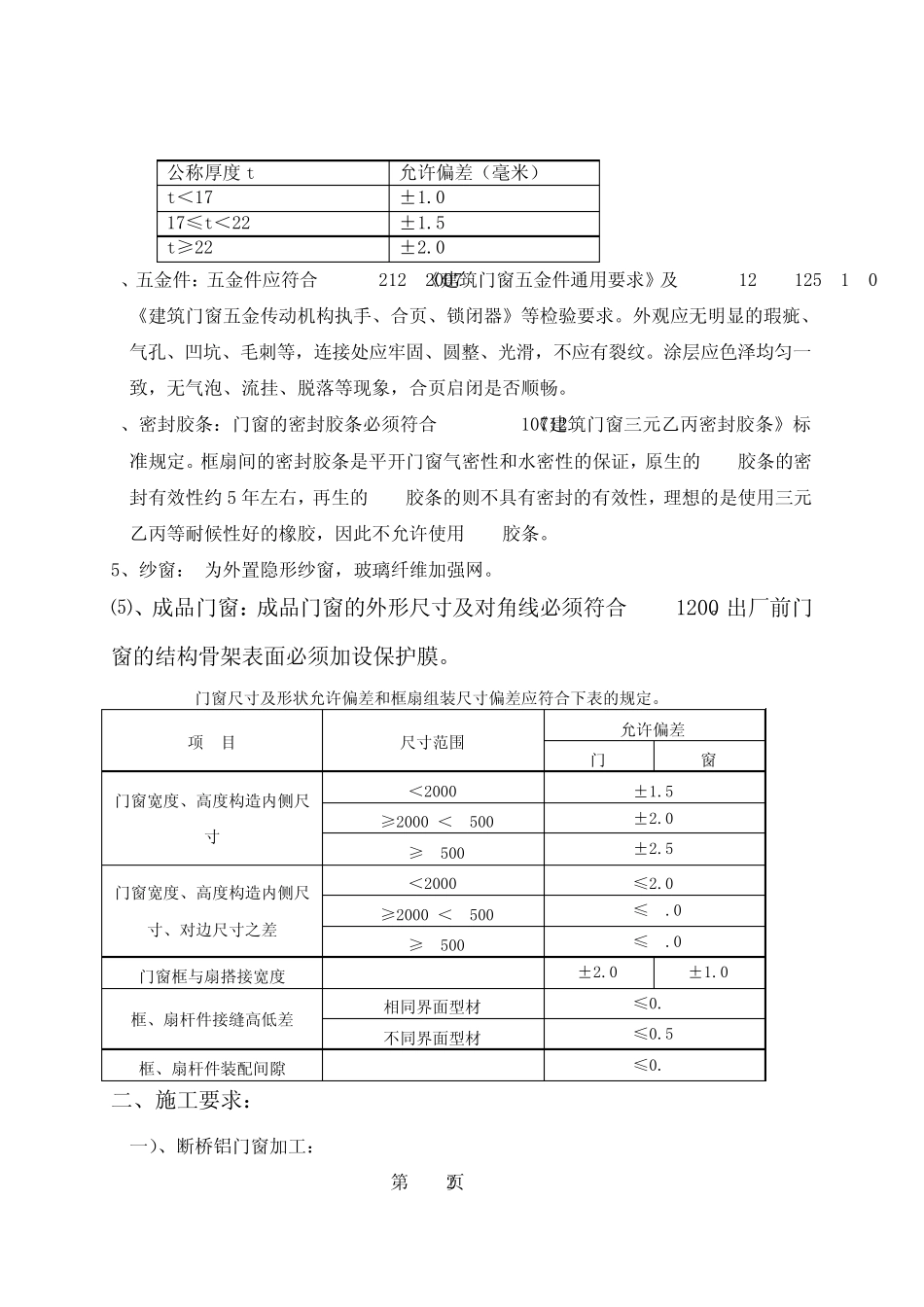 新编断桥铝窗户技术要求_第2页