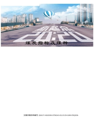 煤炭指标及煤种