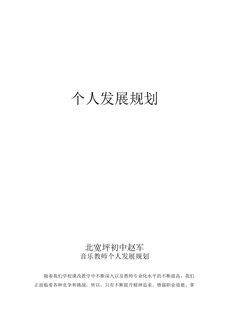 音乐教师个人发展规划_第2页