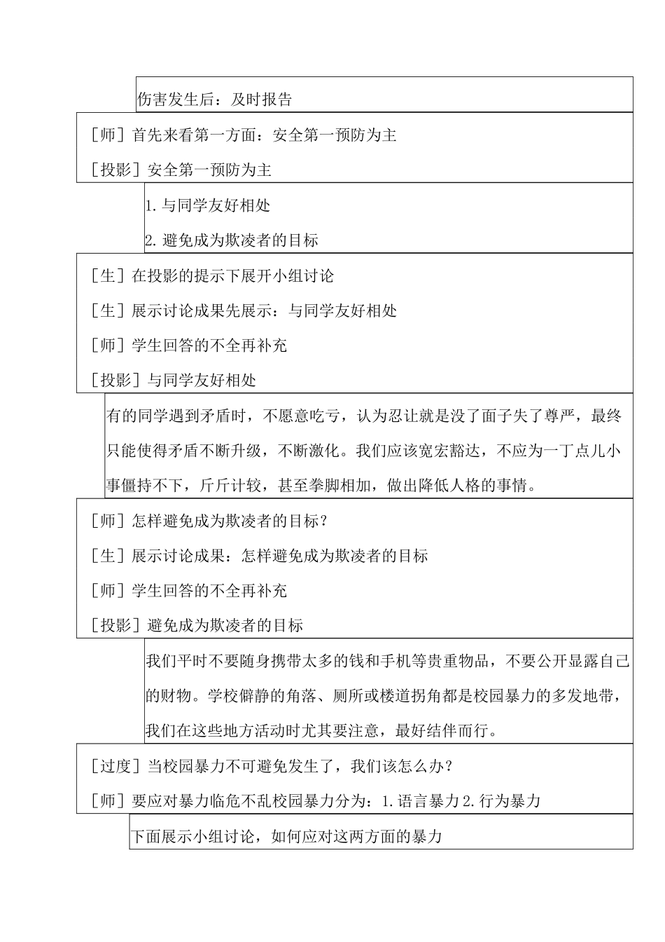 安全课教案——校园暴力,青春的伤痛_第3页