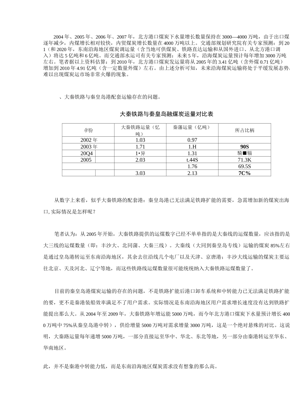 北煤南运的现状与未来_第3页