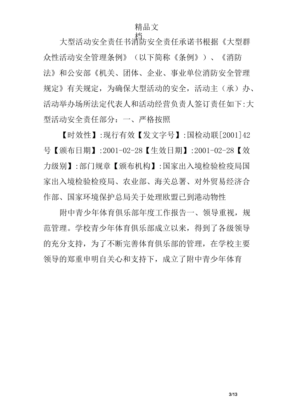 大型活动安全责任承诺书_第3页