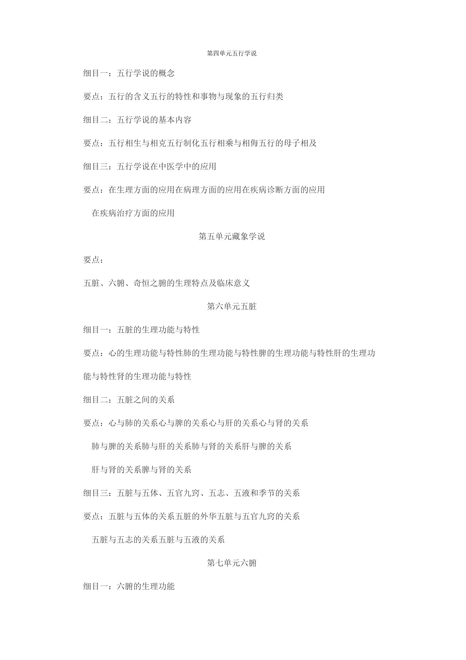 《中医基础理论》大纲_第2页