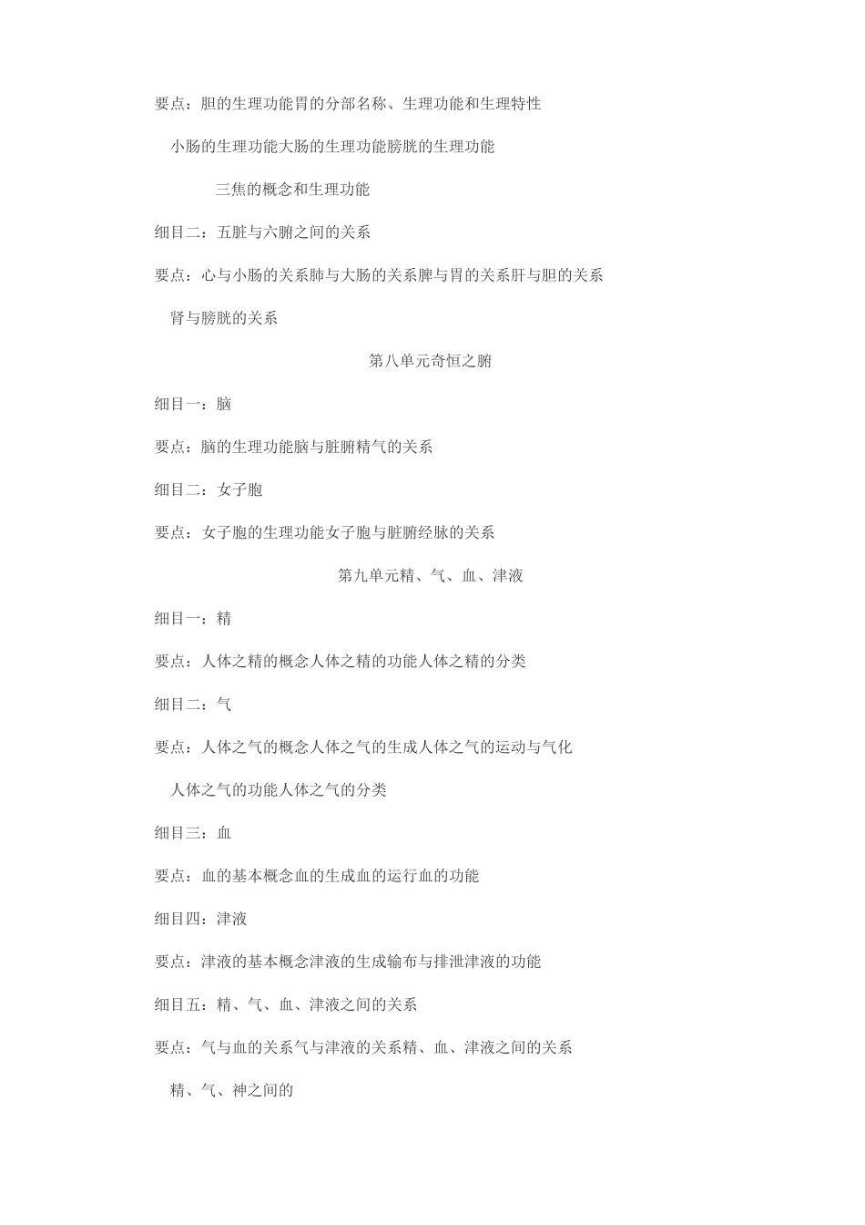 《中医基础理论》大纲_第3页