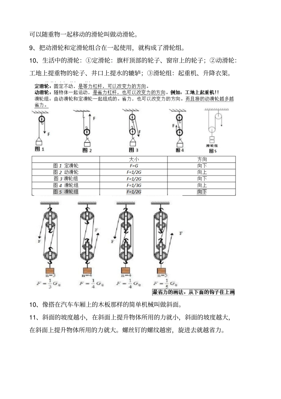 教科版六年级上册科学知识点总结_第3页