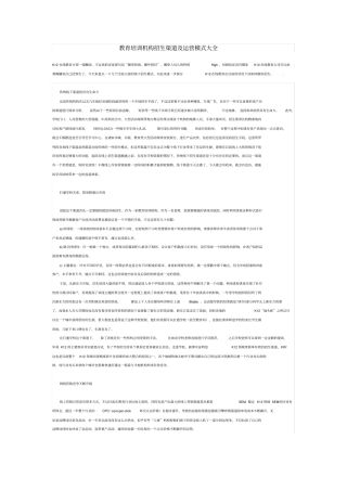 教育培训机构招生渠道运营模式大全28780