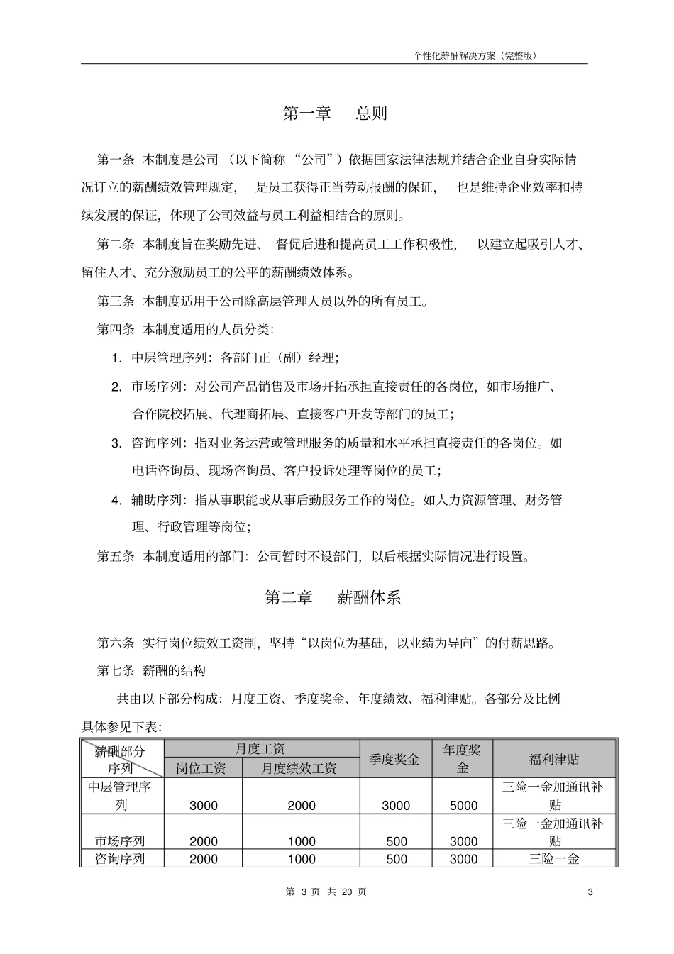 教育培训机构薪酬管理解决方案_第3页