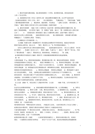 教育学复习资料