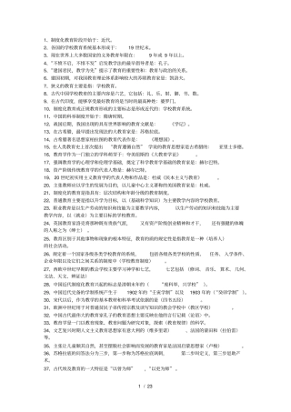 教育学心理学知识点大全