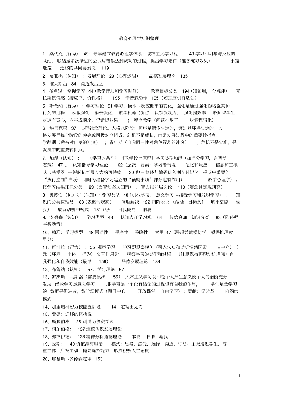 教育心理学的知识整理_第1页