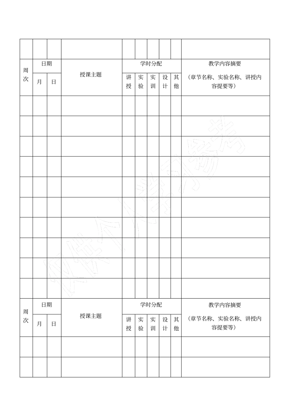 教育教学培训总结进度表模板_第3页