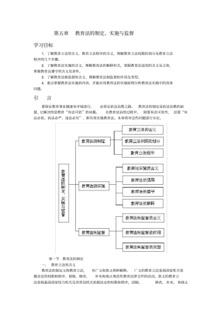 教育法的制定实施与监督