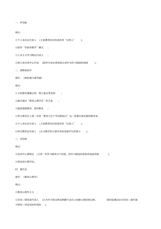 教育知识与能力人物汇总