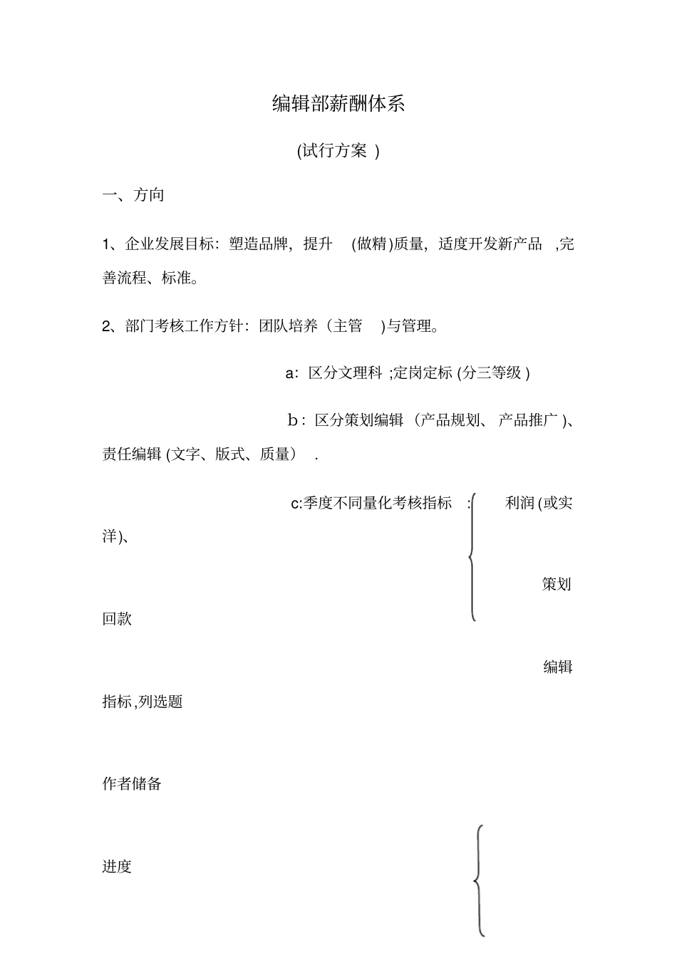 教辅图书出版公司编辑部薪酬体系_第1页