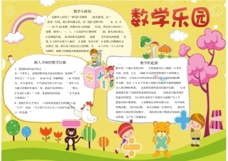 数学主题电子小报-A425