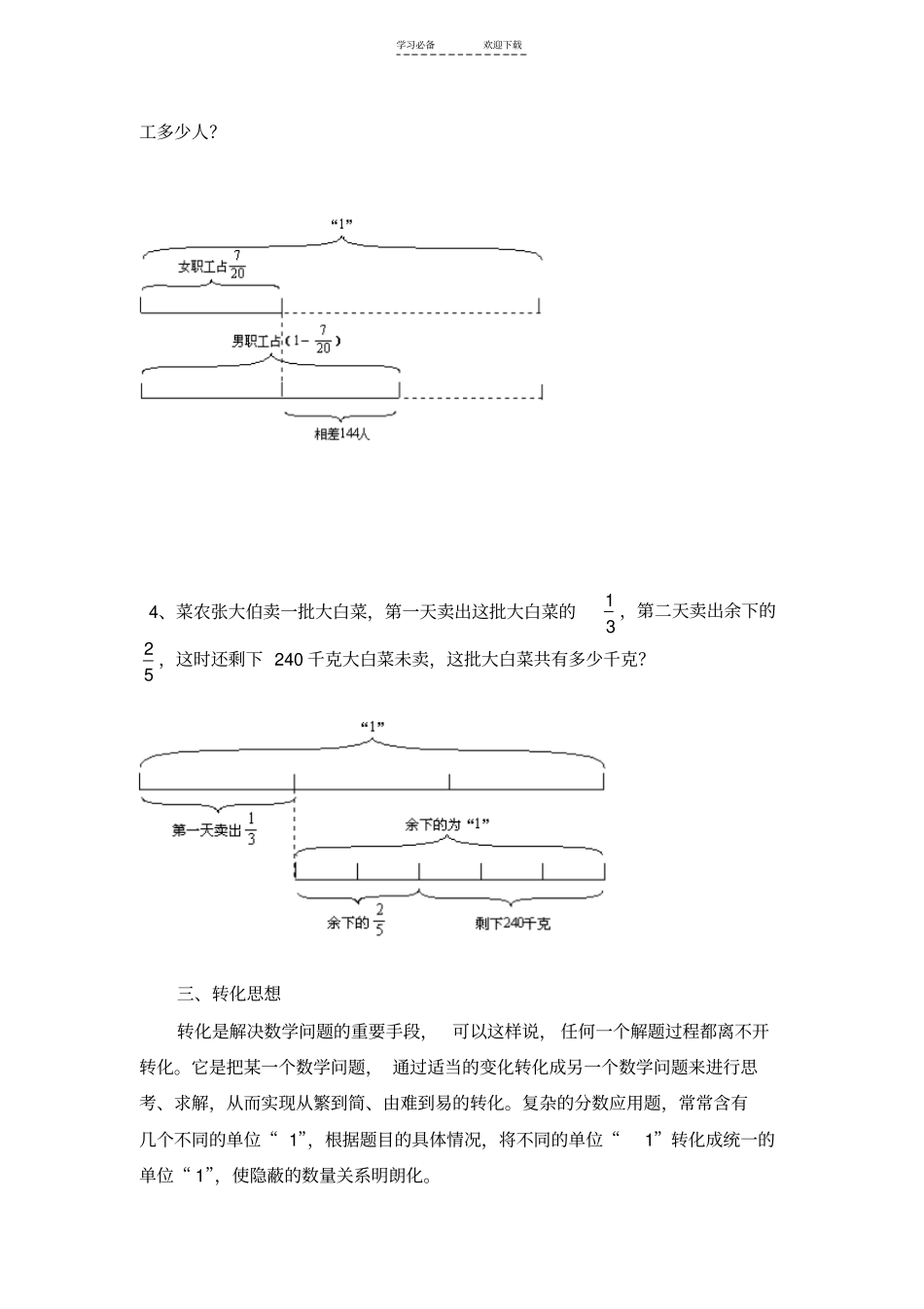 数学六年级分数应用题综合测试_第2页