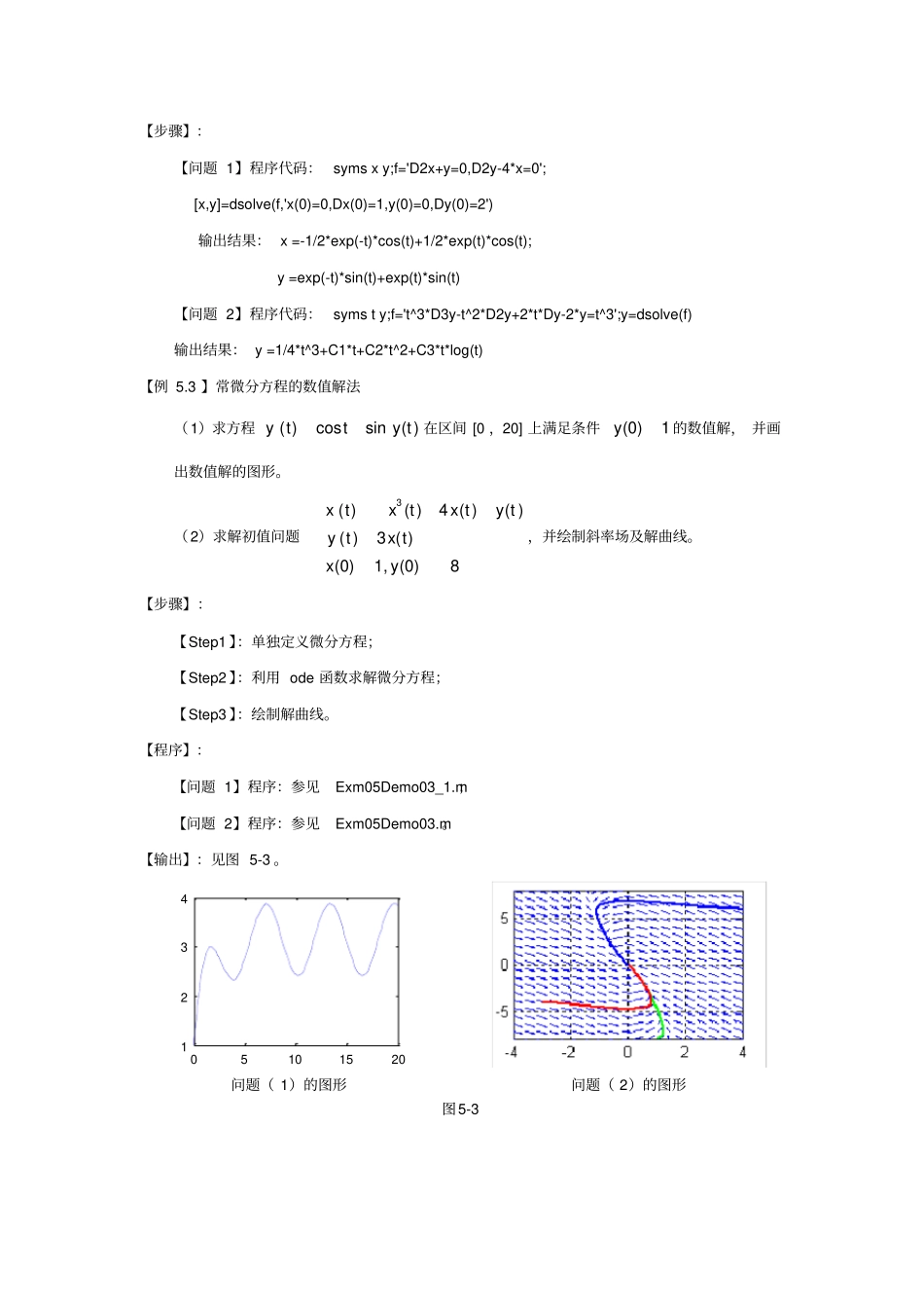 数学试验教程-试验5微分方程_第3页