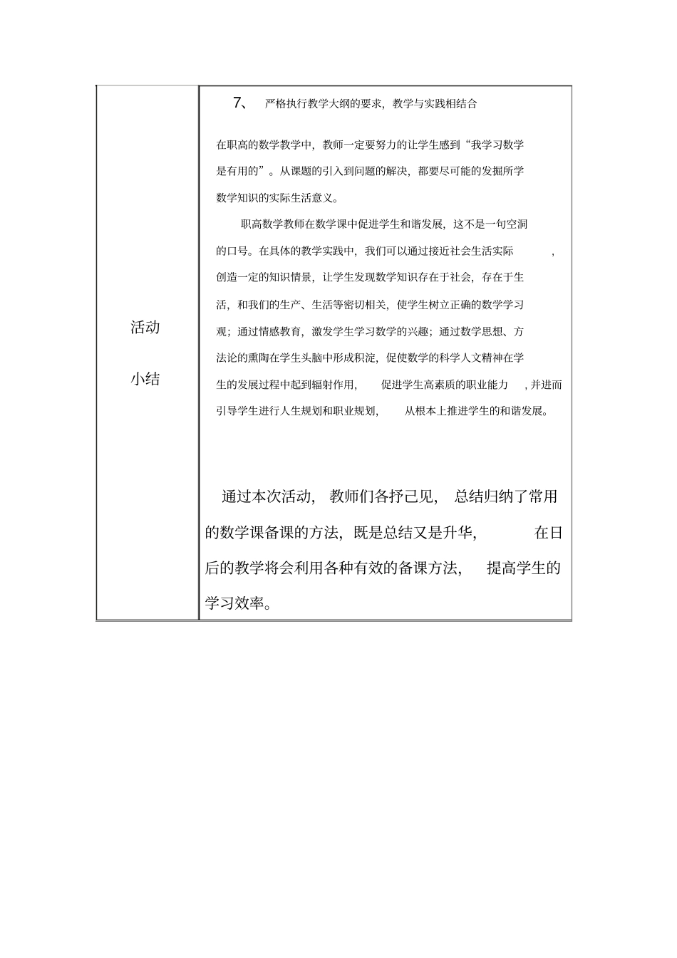 数学集体备课活动纪记录_第3页