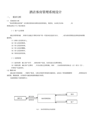 数据库客房管理系统代码