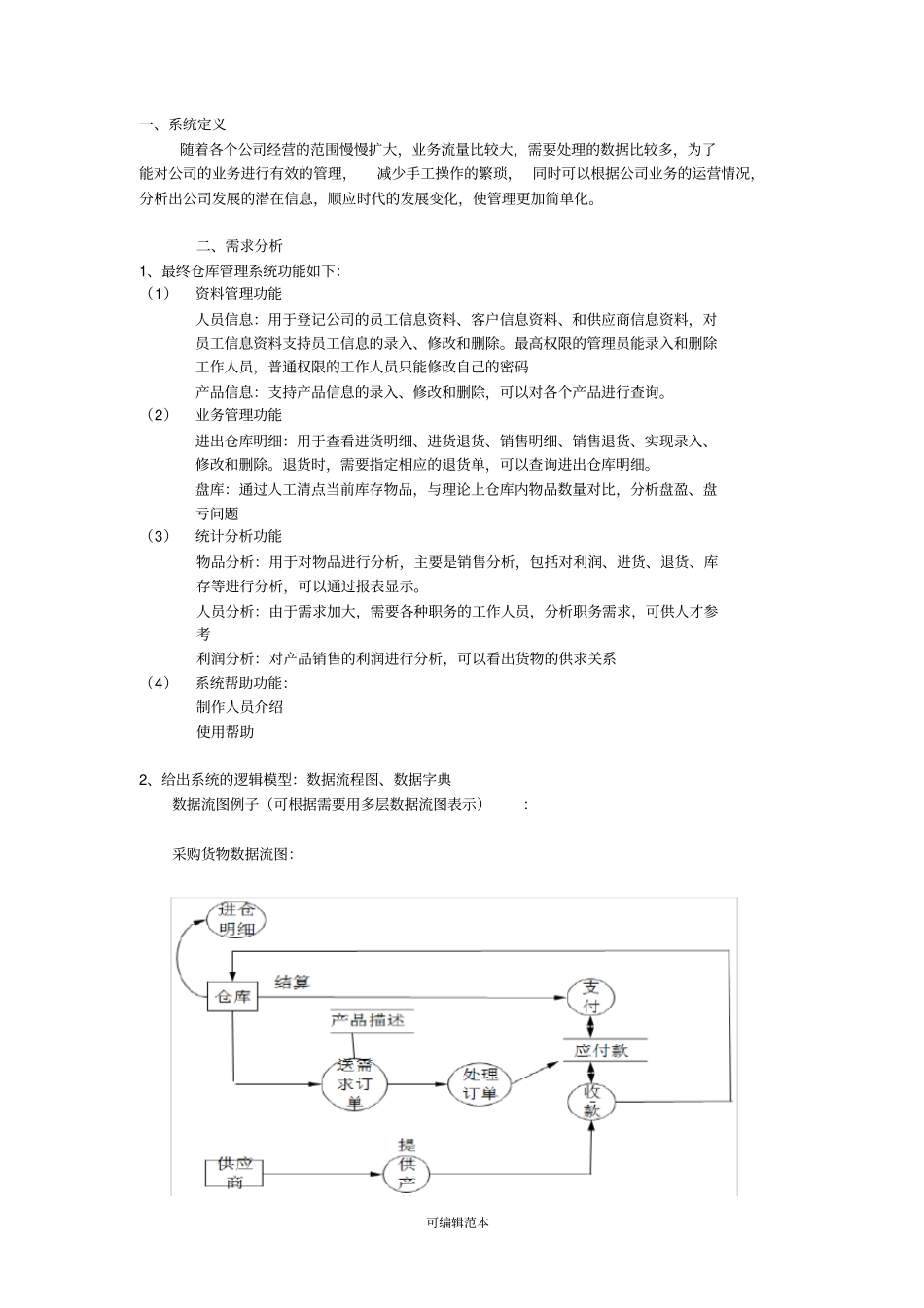 数据库课程设计仓库管理系统_第2页