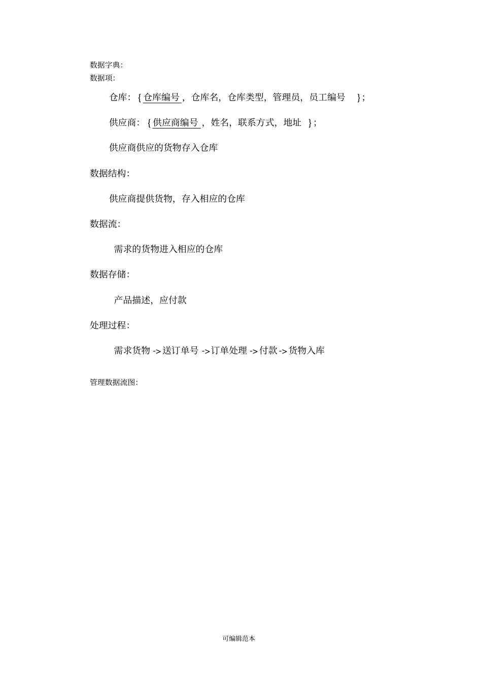 数据库课程设计仓库管理系统_第3页