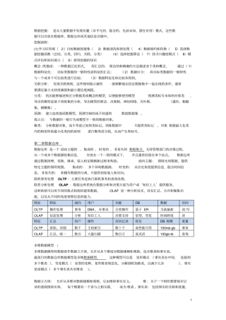 数据挖掘概念复习资料