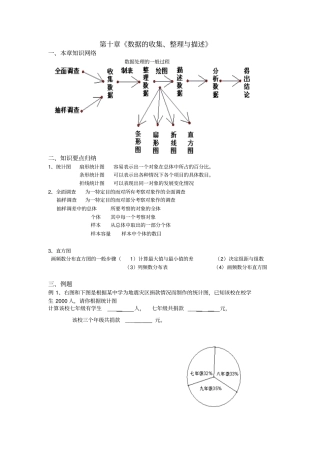 数据的收集整理与描述
