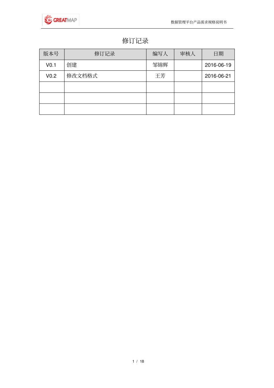 数据管理平台产品需求规格说明书V02资料_第2页