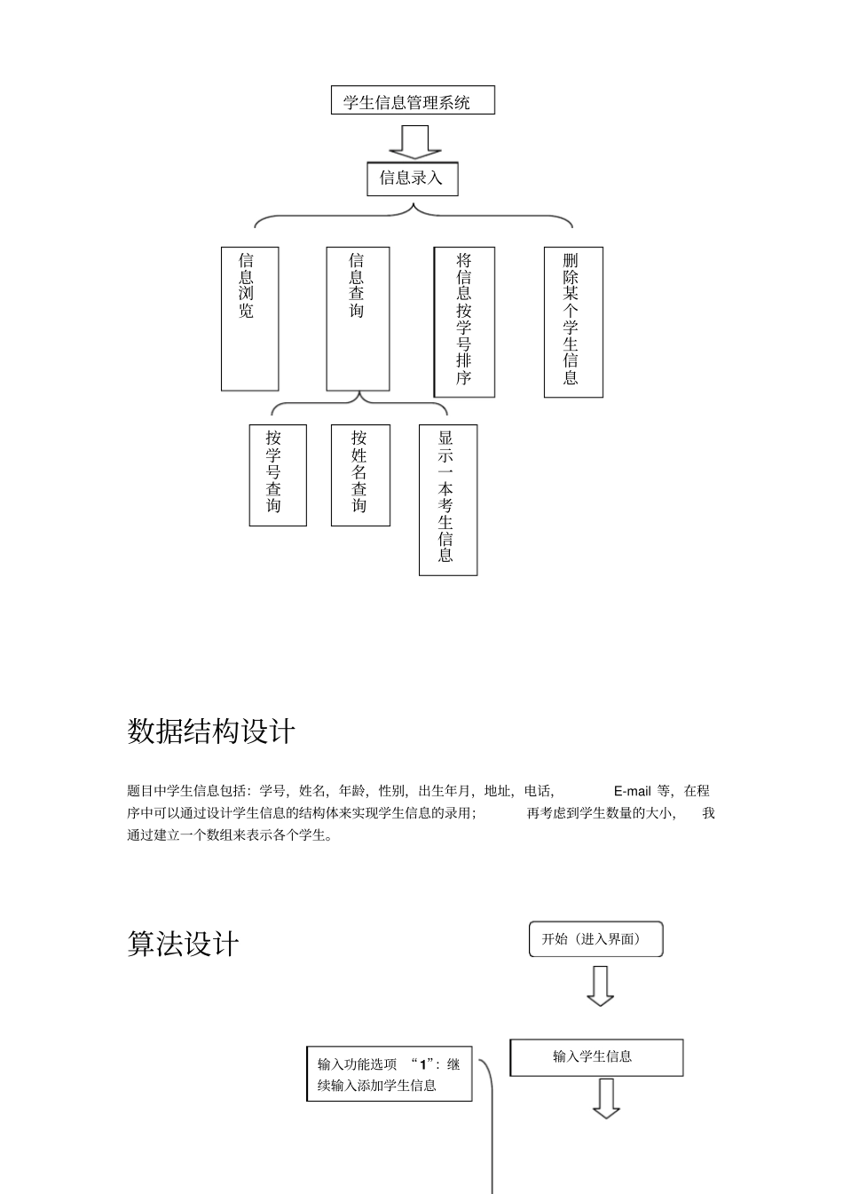 数据结构-程序设计-学生信息管理系统设计资料_第2页