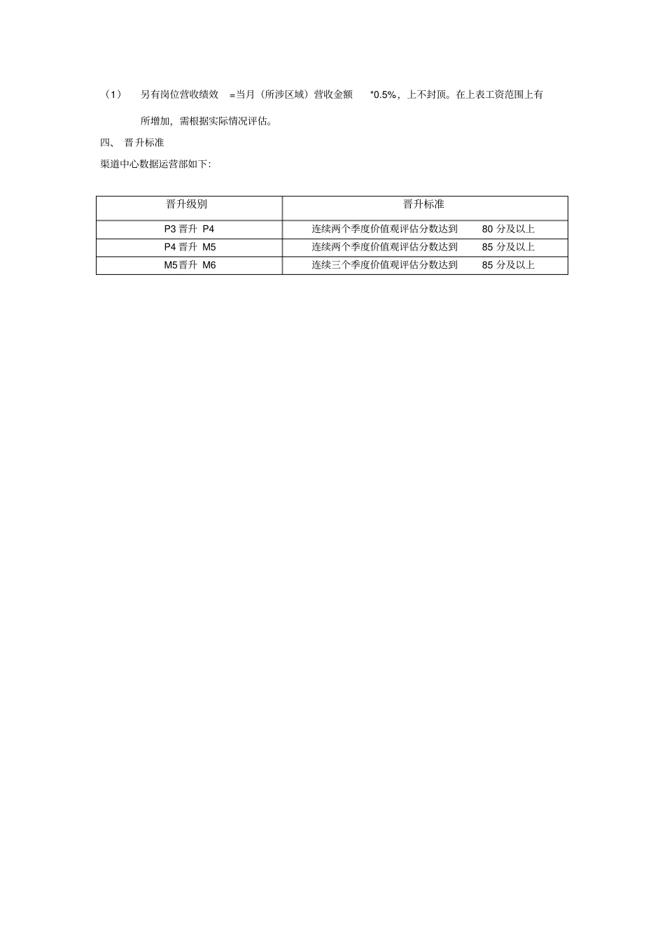 数据运营部薪资绩效晋升方案_第3页