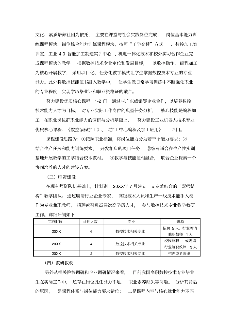 数控技术专业发展规划_第3页
