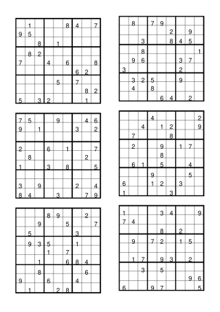 数独题目—难度系数