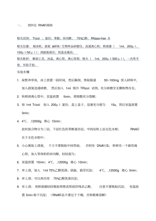 整个基因克隆试验流程完整