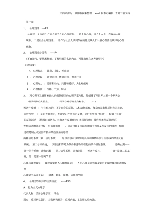 整理心理学资料