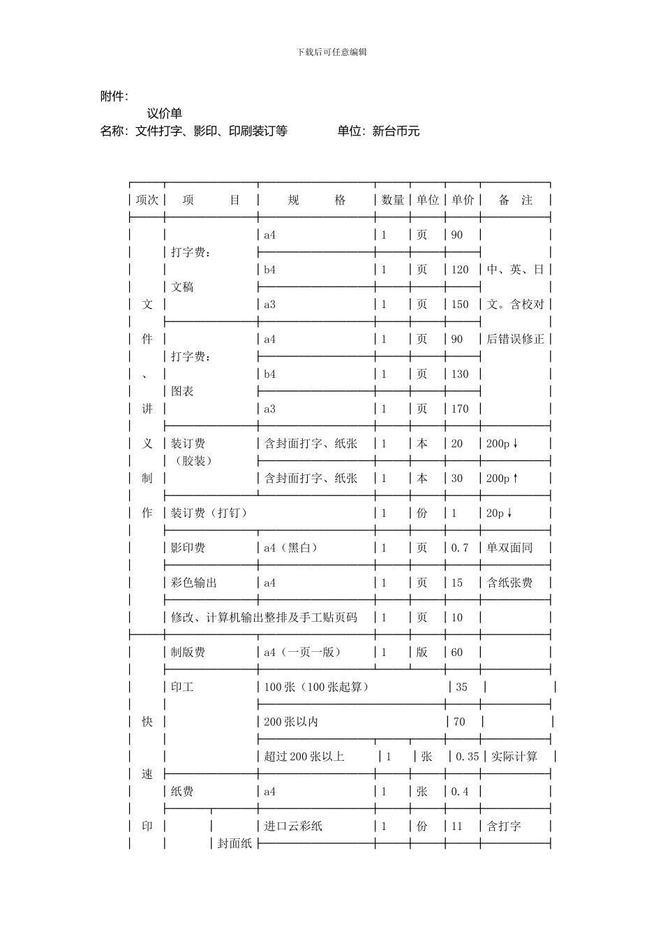 打字复印服务购买合同_第2页