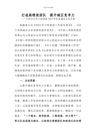 打造高绩效团队--提升城区竞争力