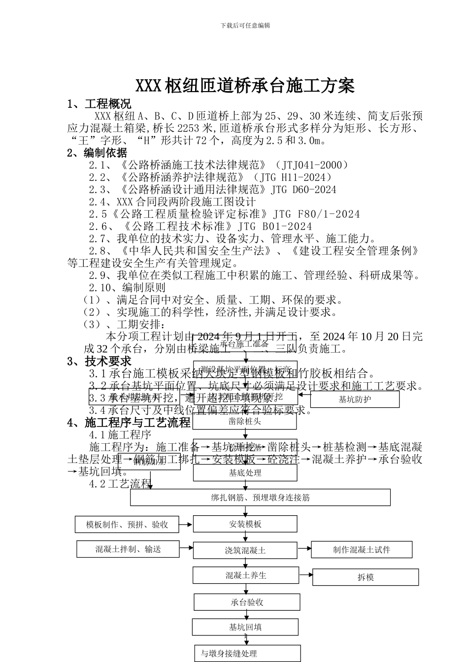 承台施工方案_第1页